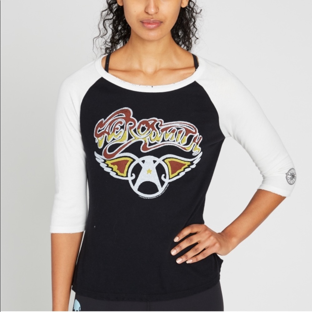 Worn once Soulcycle Aerosmith band tee
